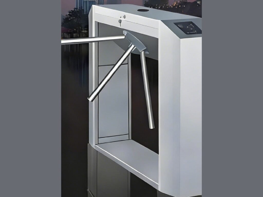 Stainless steel pedestrian tripod turnstile gate