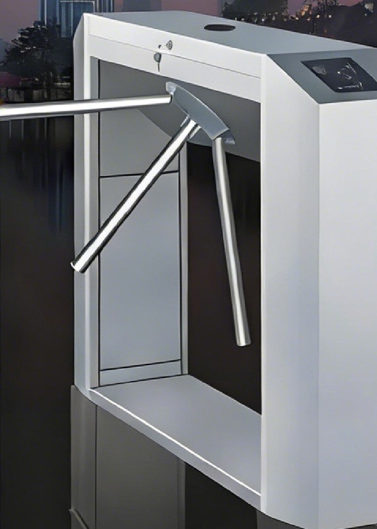 Stainless steel pedestrian tripod turnstile gate